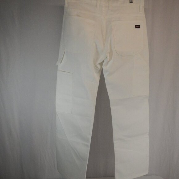 New Without Tag Dickies White Carpenter Pants Size 32x30 - Picture 3 of 12